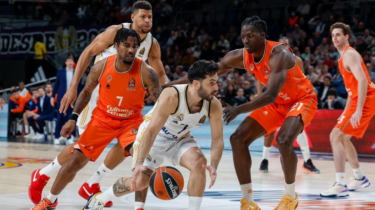 Campazzo, en una acción del partido entre el Real Madrid y el Valencia