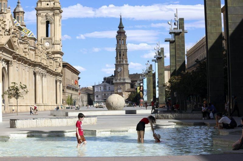 Calor en Zaragoza, 9 de julio agosto