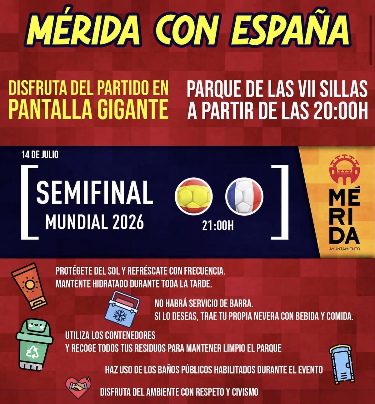 Cartel semifinal mundial Mérida