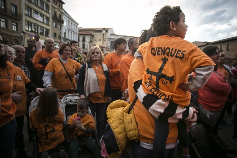 Protesta de los trabajadores de Vesuvius frente a