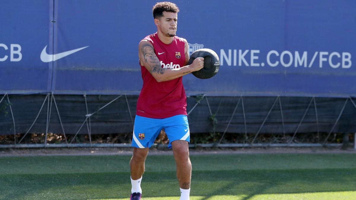 Coutinho, durante la pretemporada