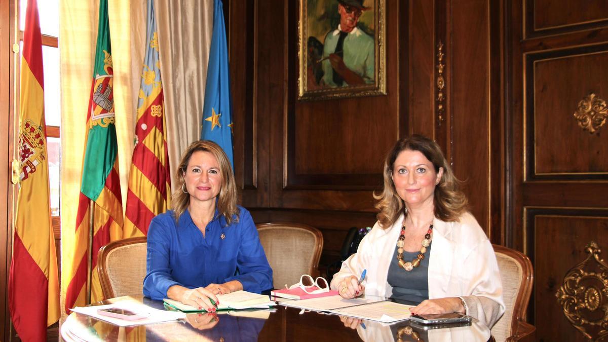 Carrasco y Vilanova, en el transcurso de la reunión de trabajo.