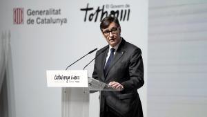 Salvador Illa interviene en la conferencia Catalunya lidera en Madrid