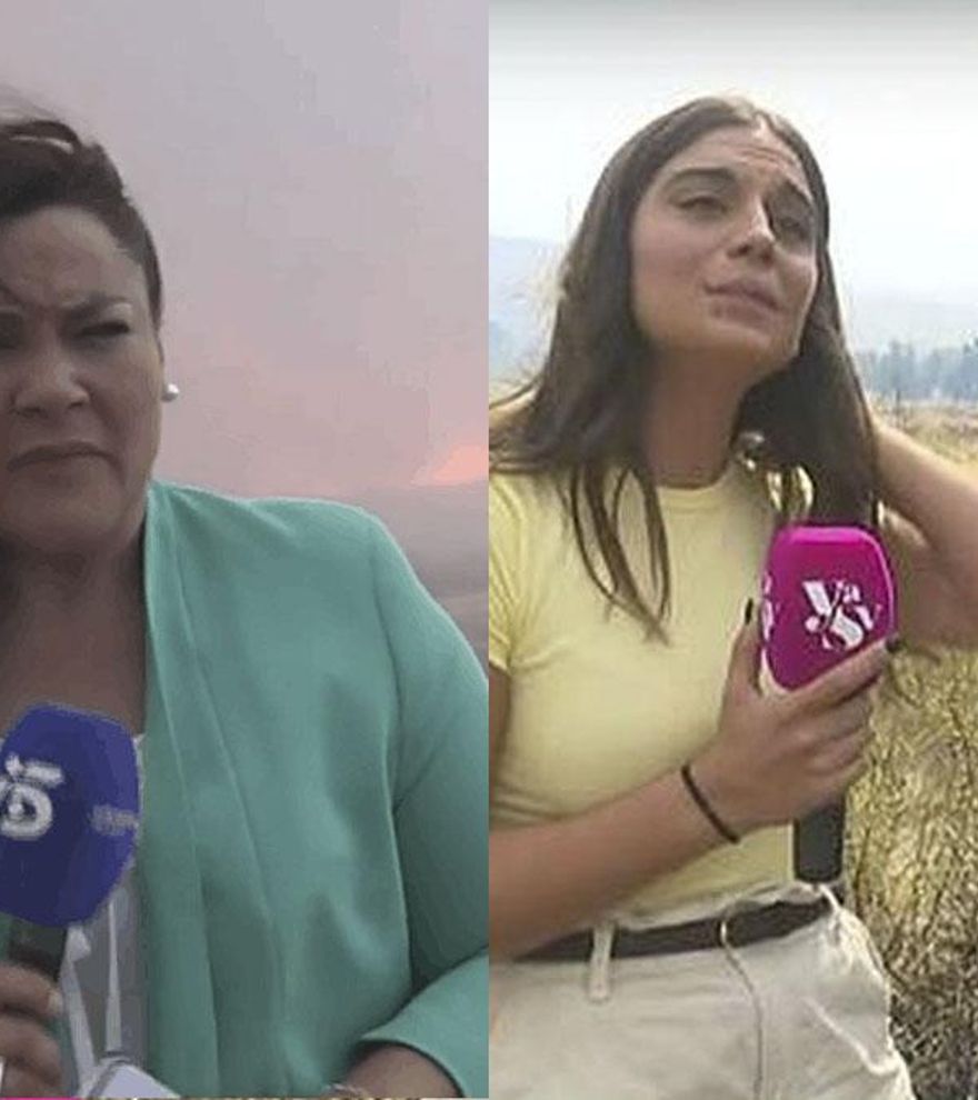 Antena 3 y Telecinco, casi en llamas: dos reporteras se ven atrapadas por el fuego mientras informaban en directo