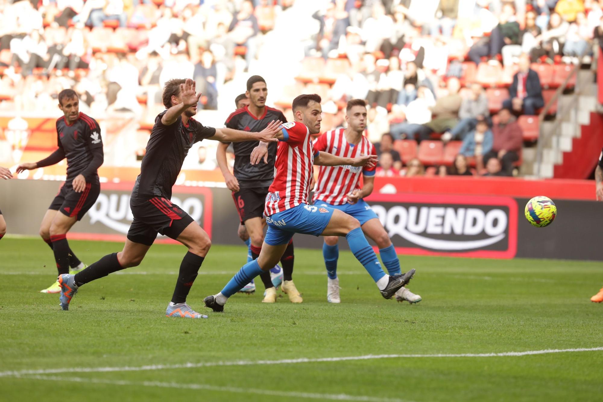 Así fue el encuentro entre el Sporting y el Granada