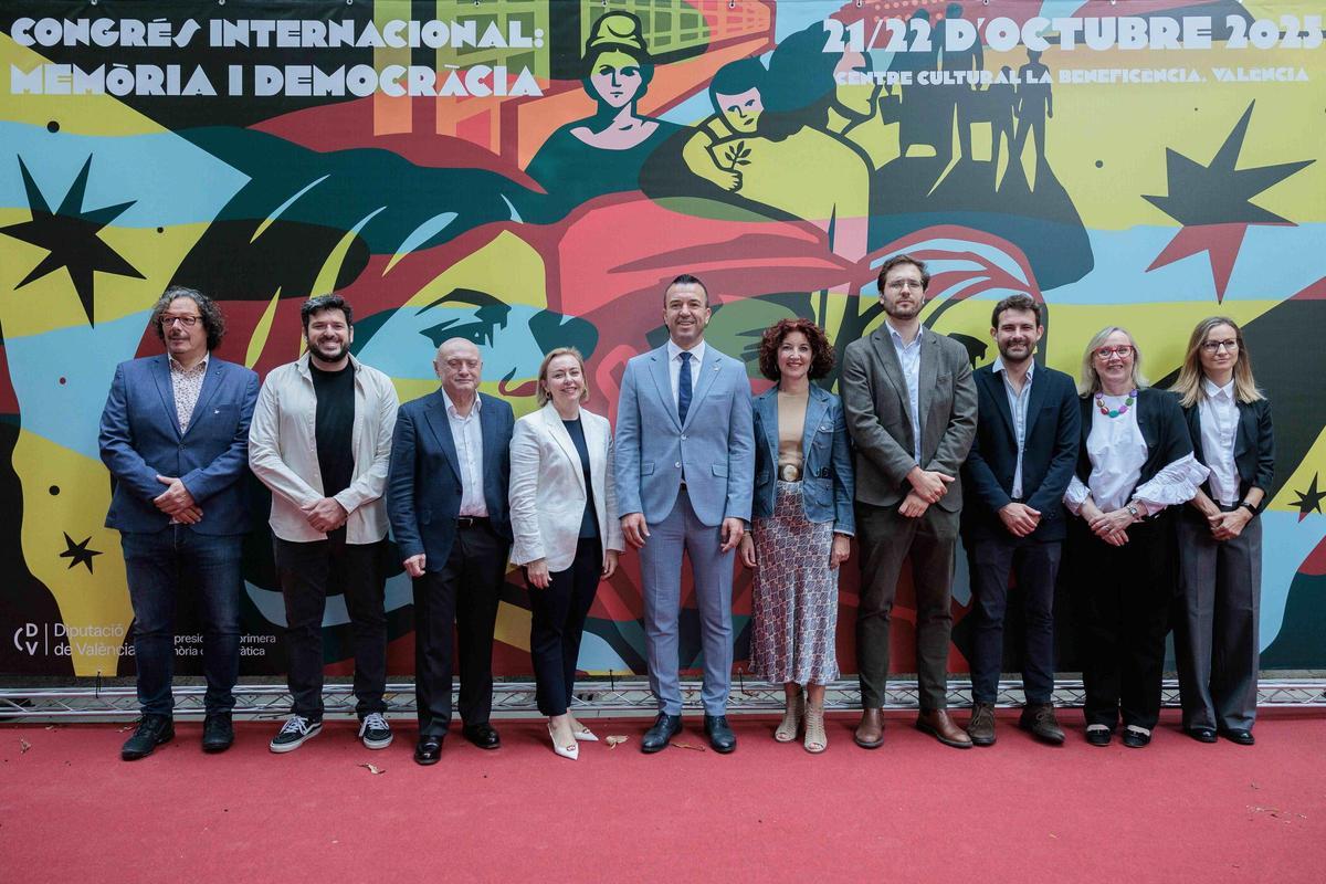 Congreso de memoria democrática de la Diputación, en octubre pasado.