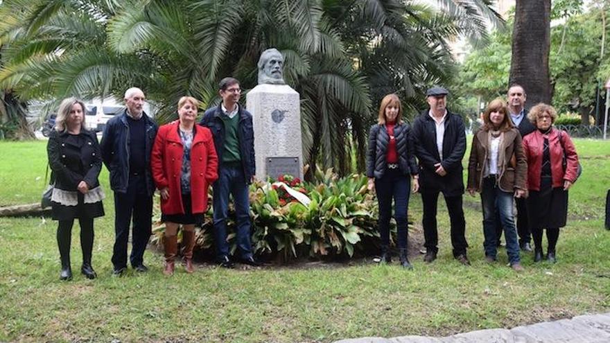 Imagen del acto de homenaje a Pablo Iglesias.