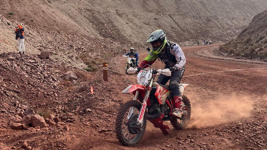 Antonio Calvo, en acción en la prueba celebrada en las minas del Marquesado.