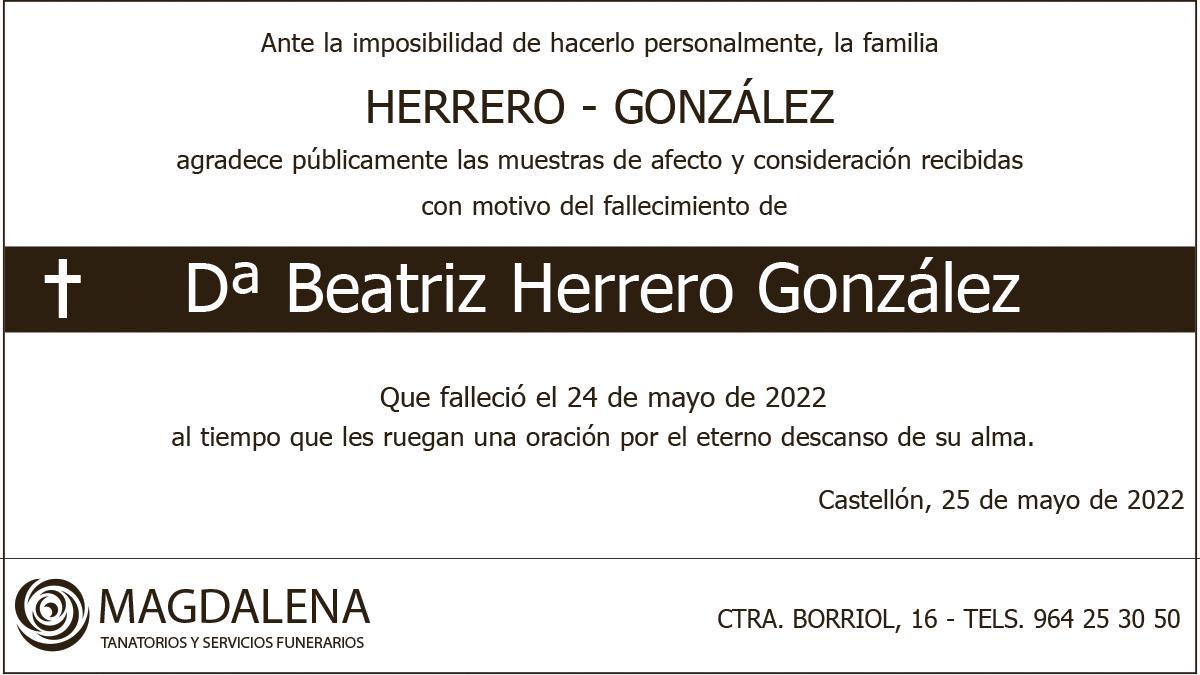 Dª Beatriz Herrero González