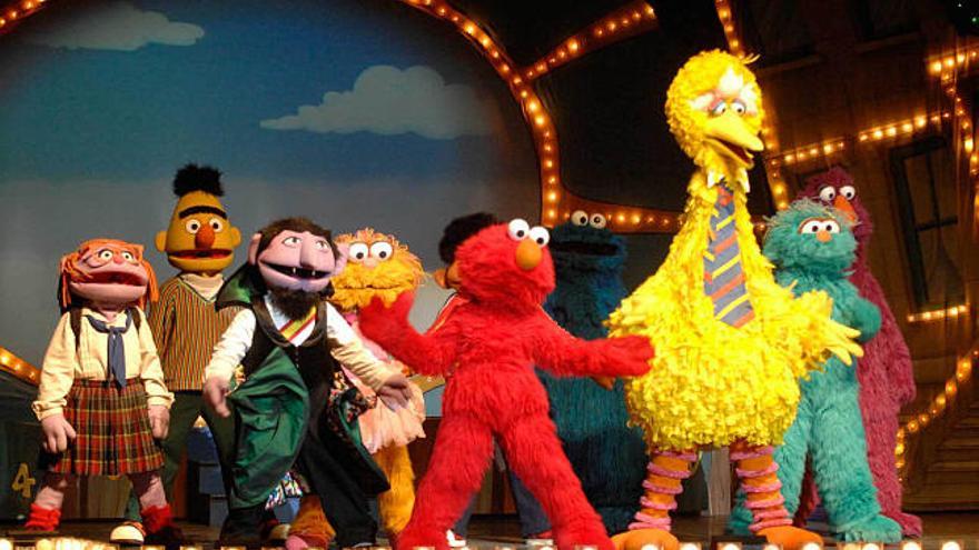 Personajes de ´Barrio Sésamo´, ayer, en el Coliseum.