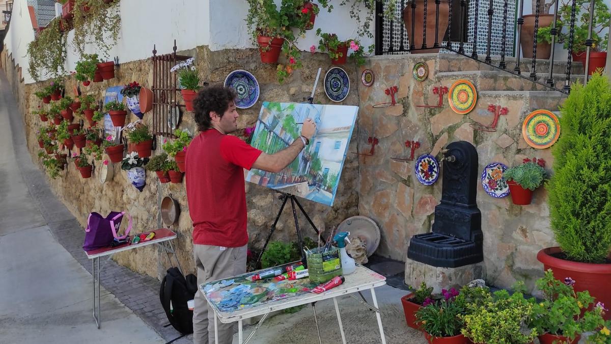 Participante en el cuarto Certamen de Pintura al Aire libre en Iznájar.