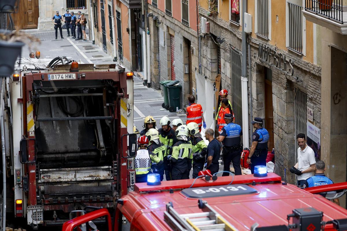 Un mort i quatre ferits atropellats per un camió de recollida de residus a Pamplona