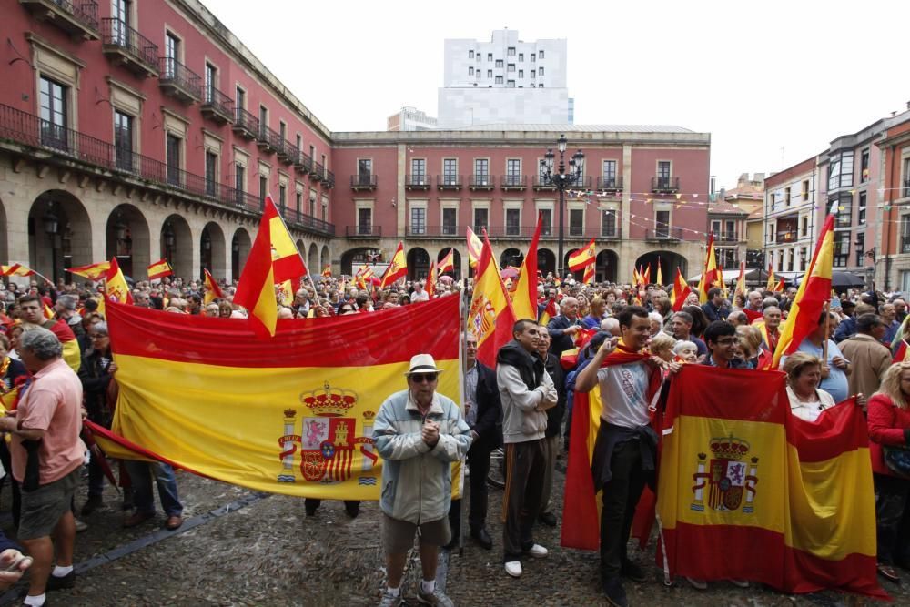 Manifestación en Gijón por la unidad de España