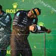 Lewis Hamilton y Fernando Alonso , hace un año en el podio del GP Australia