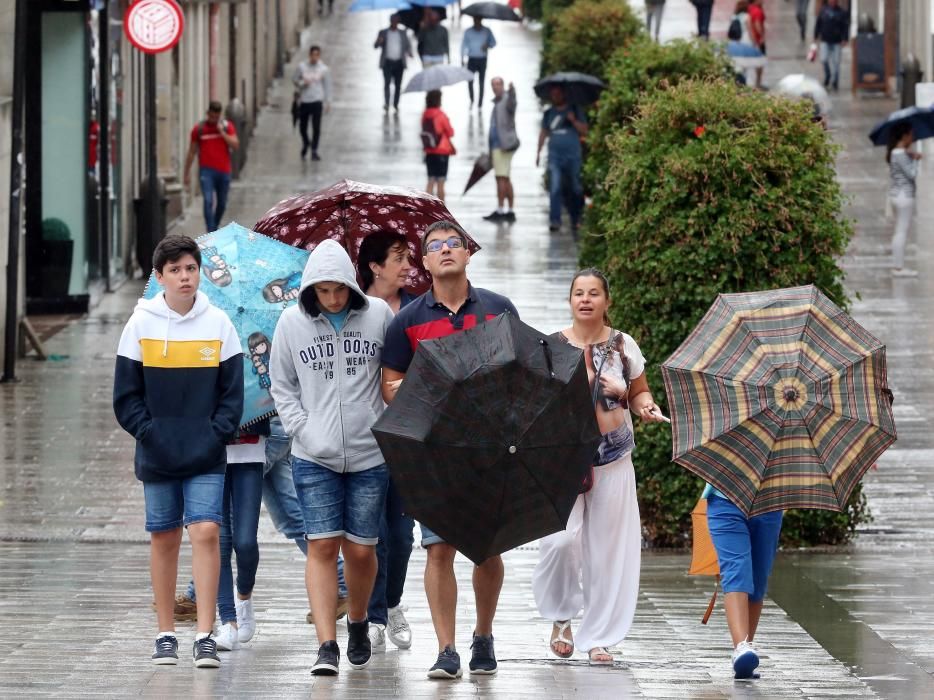 El tiempo en Vigo: el día de verano en el que llovió como si fuese invierno