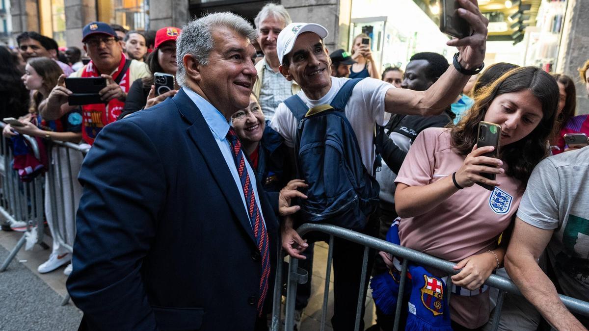 Joan Laporta, presidente del FC Barcelona