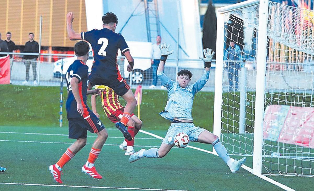 Lance of the game between the Valencian and the Catalan