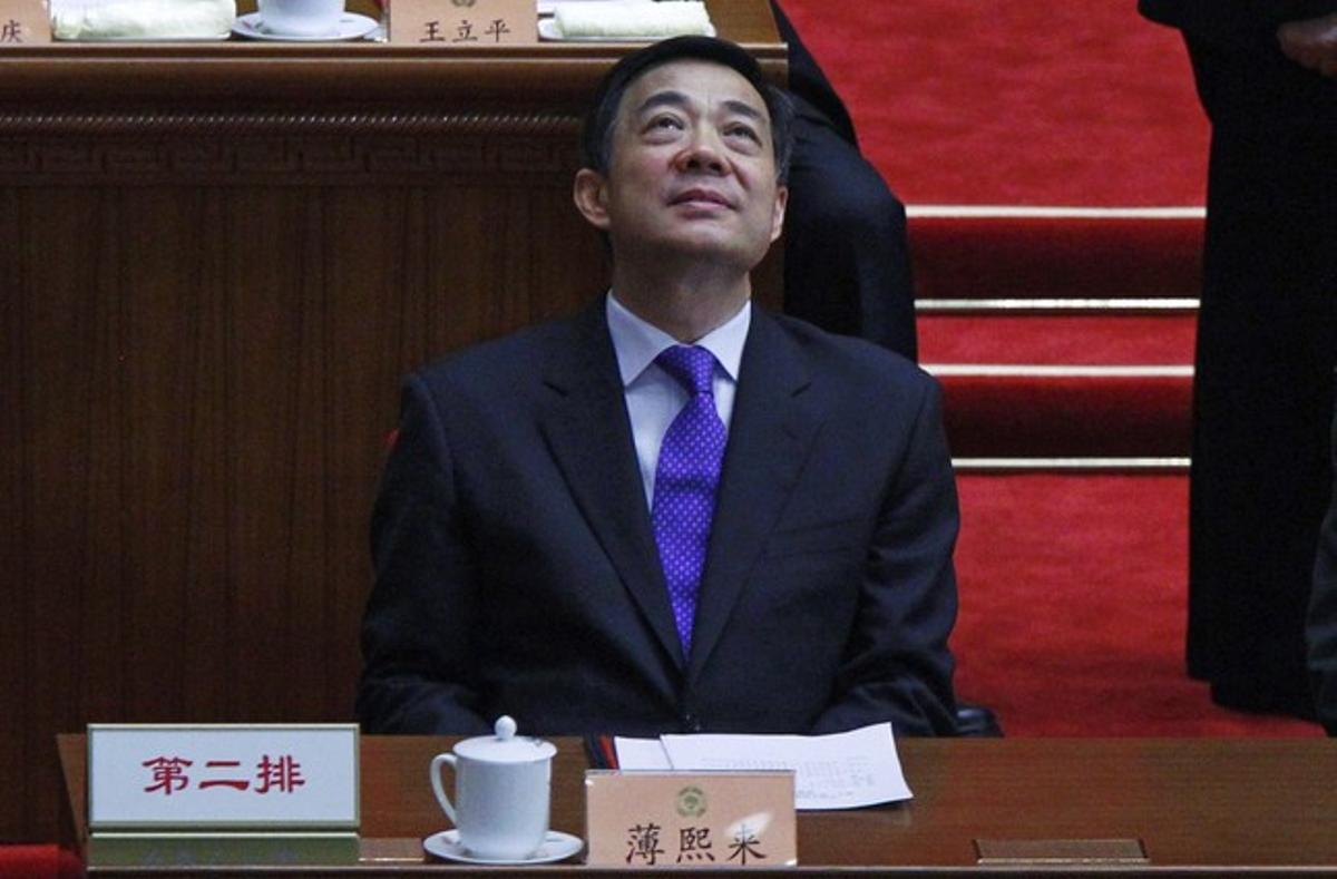 Bo Xilai, dimarts passat, durant una reunió del Partit Comunista Xinès.