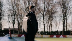 Henderson, antes del entrenamiento del Ajax