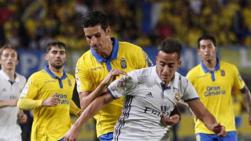 Lucas Vázquez, durante un partido.