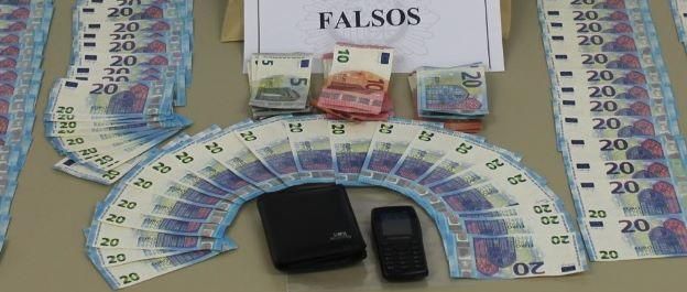 Cazados falsificadores de billetes de 20 euros
