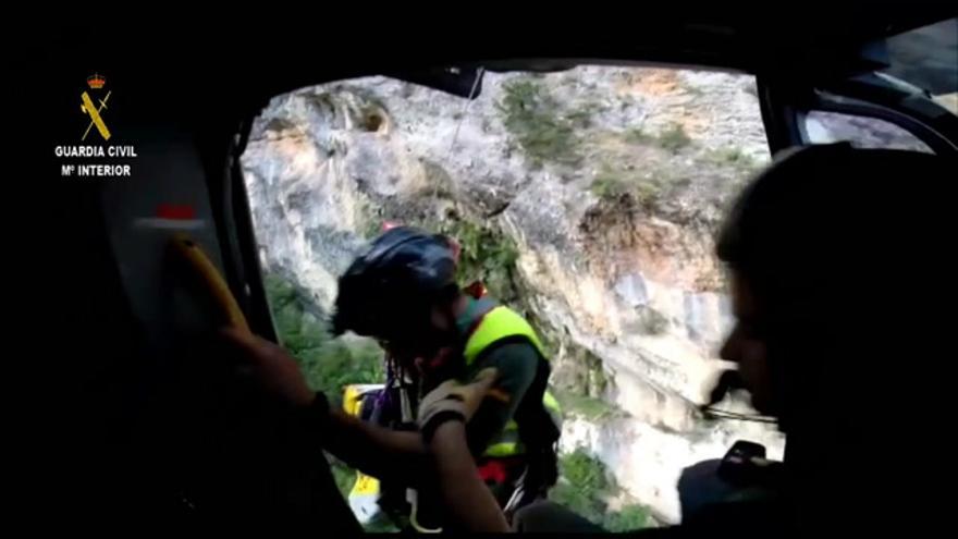 Rescate en el barranco del río Vero