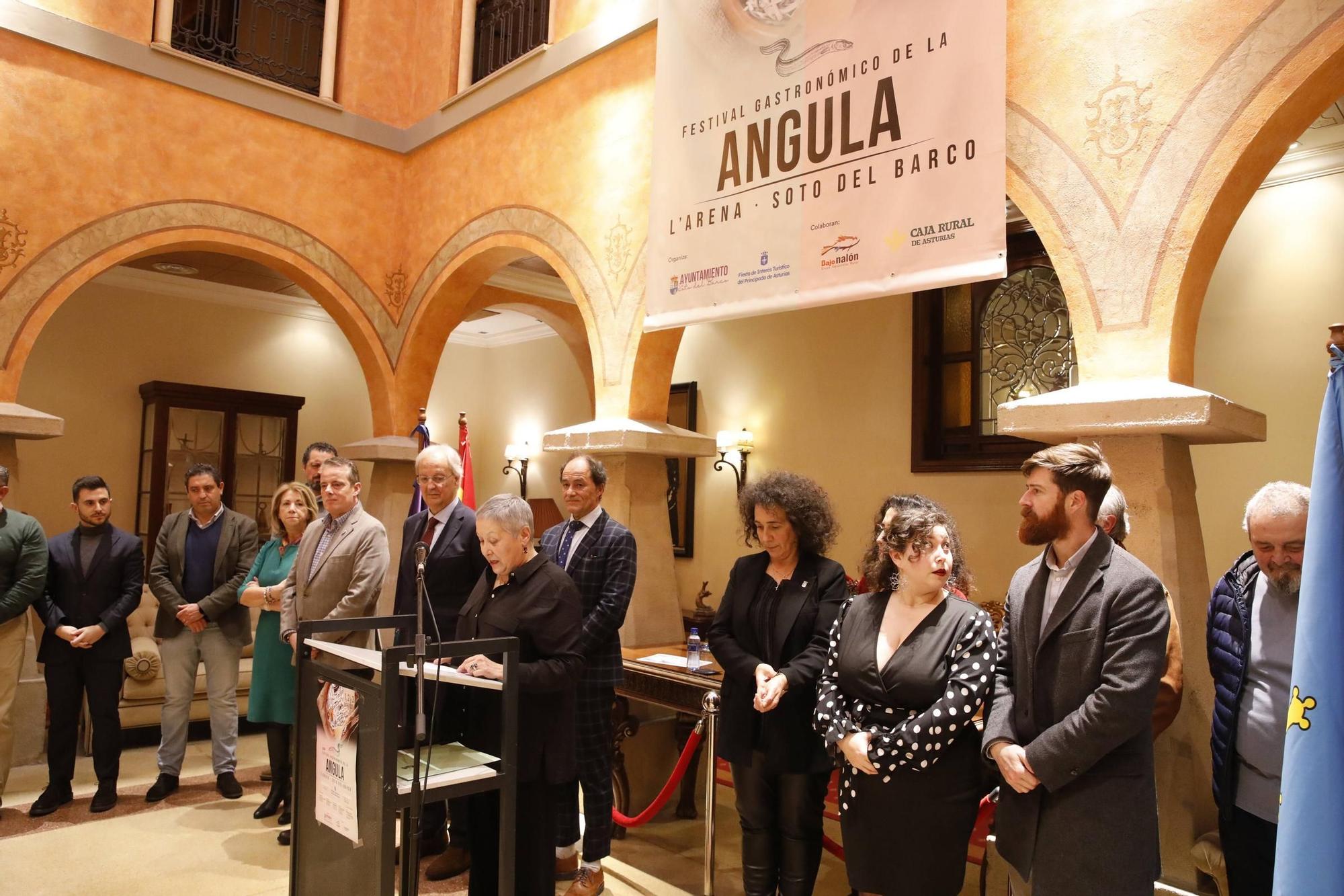 EN IMÁGENES: Así ha sido la presentación del Festival Gastronómico de la Angula en Soto del Barco
