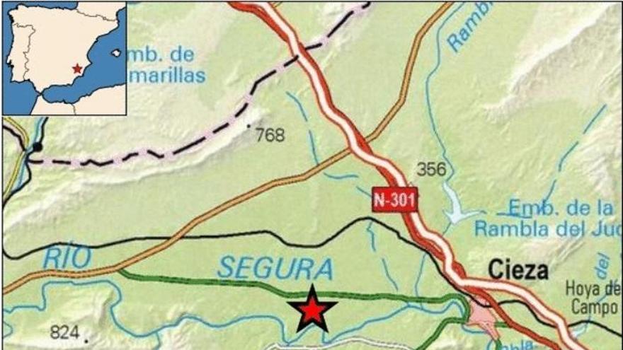 Un terremoto de 2,4 grados se deja sentir en Cieza