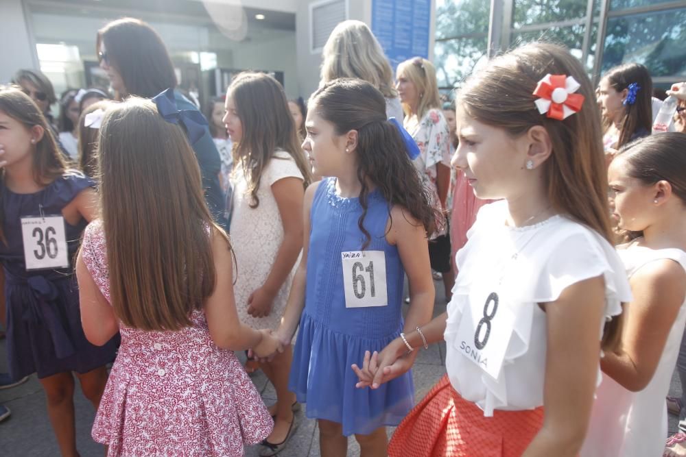 Las candidatas a la Corte de Honor Infantil, en l'Oceanogràfic