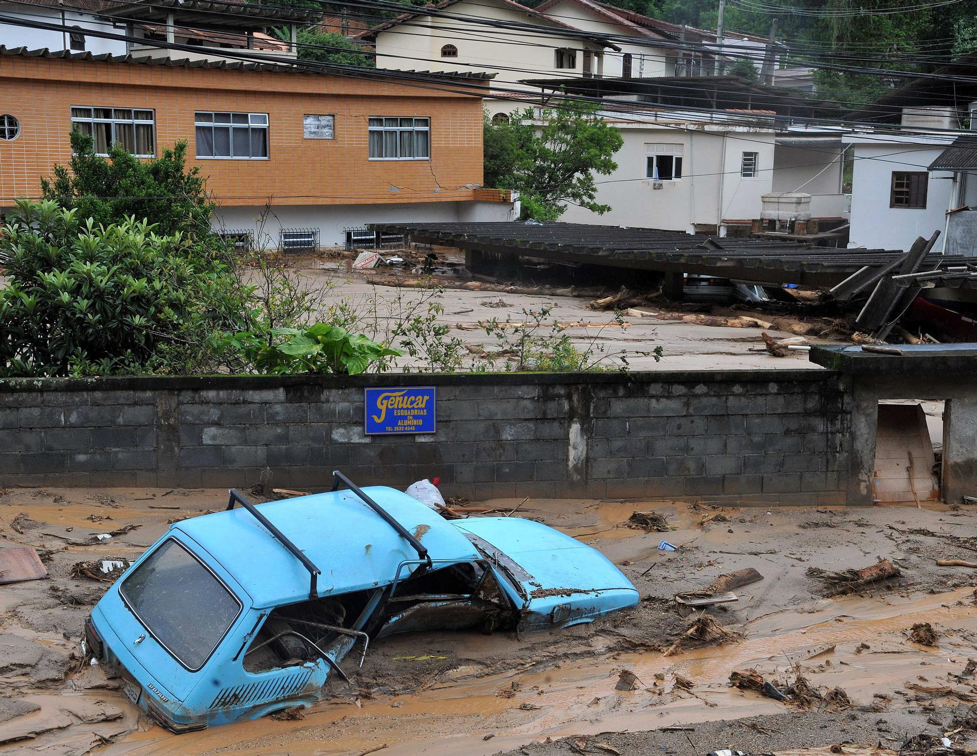 Inundaciones en Río de Janeiro.