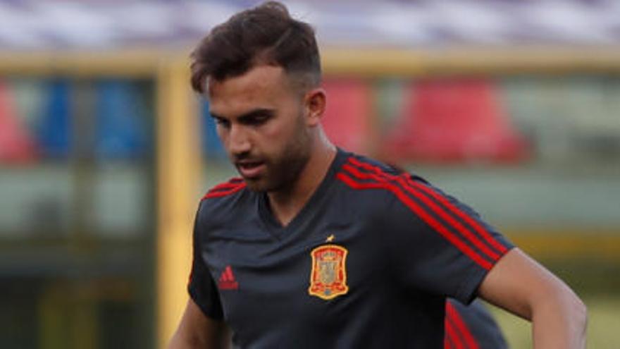 Borja Mayoral, con la selecció española sub-21.