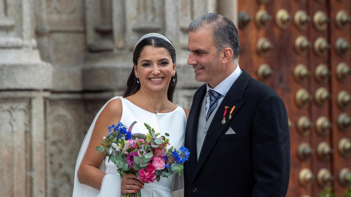 El secretario general de Vox, Javier Ortega Smith, se casa en Toledo.