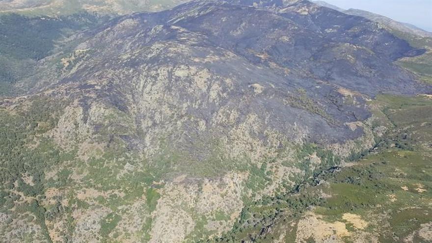 La Junta da por extinguido el incendio de la Garganta de los Infiernos que ha afectado a1.094 hectáreas