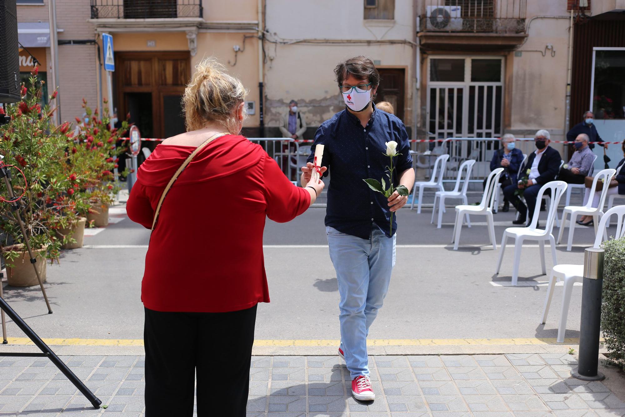 Homenaje en Almassora a las víctimas del covid y los trabajadores esenciales durante la pandemia