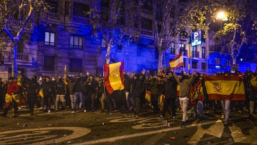 Segunda noche de altercados en las calles de Madrid