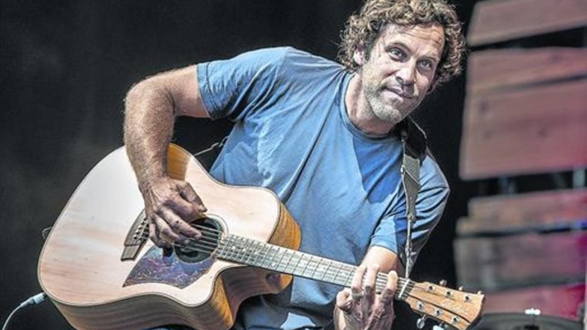 Jack Johnson, durante su actuación del sábado por la noche en el Parc del Fòrum.