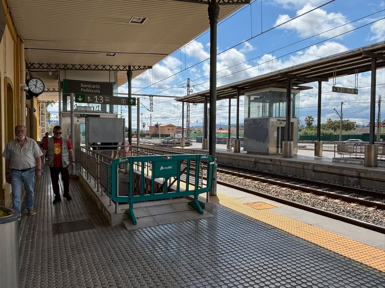 Obras en la estación de tren de Benicarlo-Peñíscola