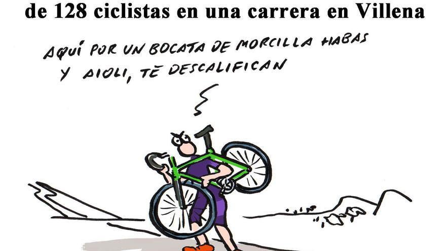 Un control antidopaje causa el abandono de 128 ciclistas en una carrera en Villena