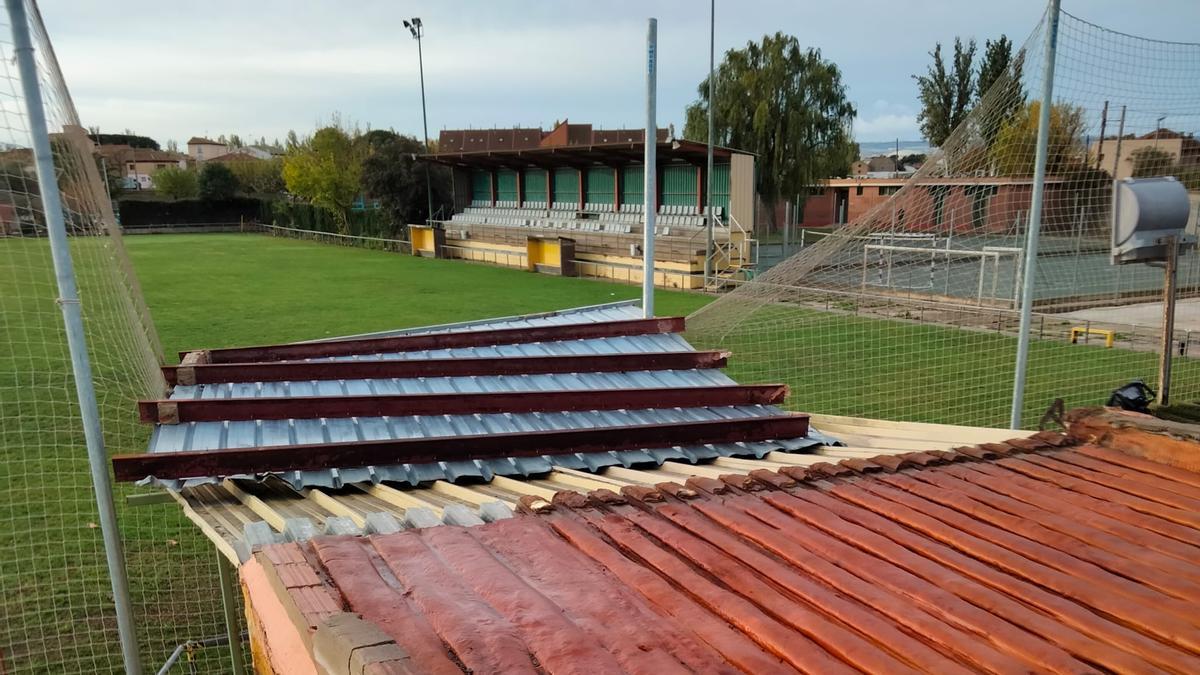 Así ha quedado el campo de La Manzanera en Monzalbarba