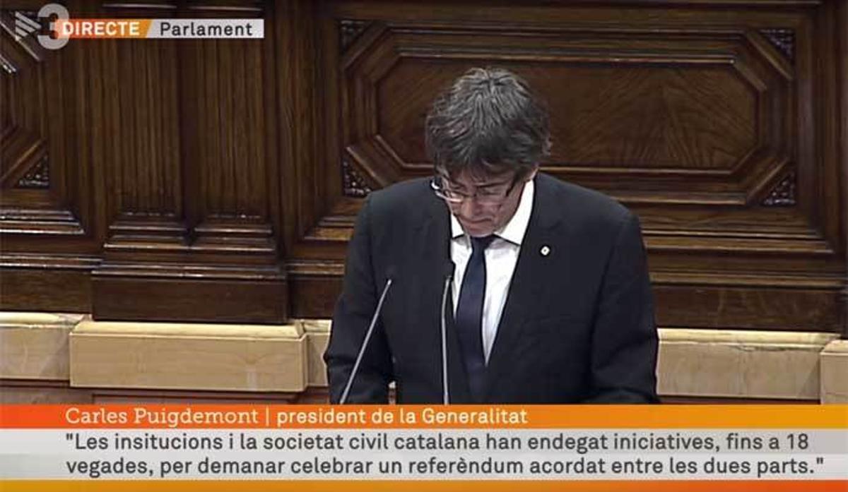 El comportamiento no verbal de Carles Puigdemont