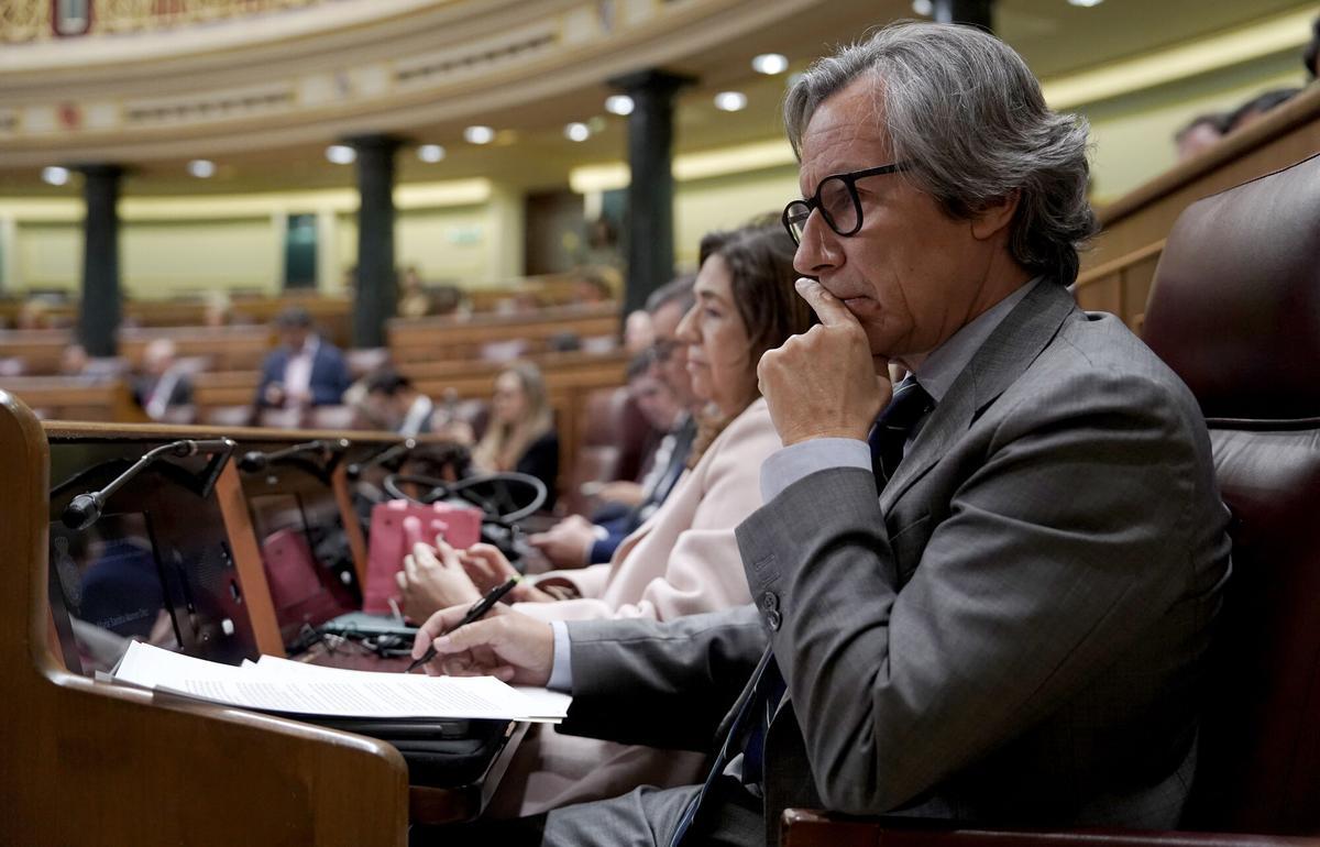 Madrid. 07 05.2026. Carlos Floriano, PP. José Manuel Albares, comparece en el Congreso de los Diputados