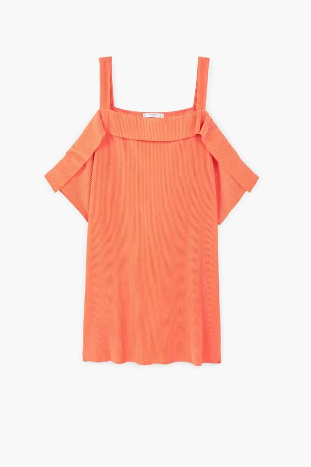 20 prendas de Mango por menos de 20 euros: vestido off-shoulder