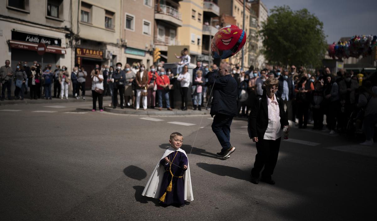 Procesión de Viernes Santo de la Cofradía 15+1 de L'Hospitalet.