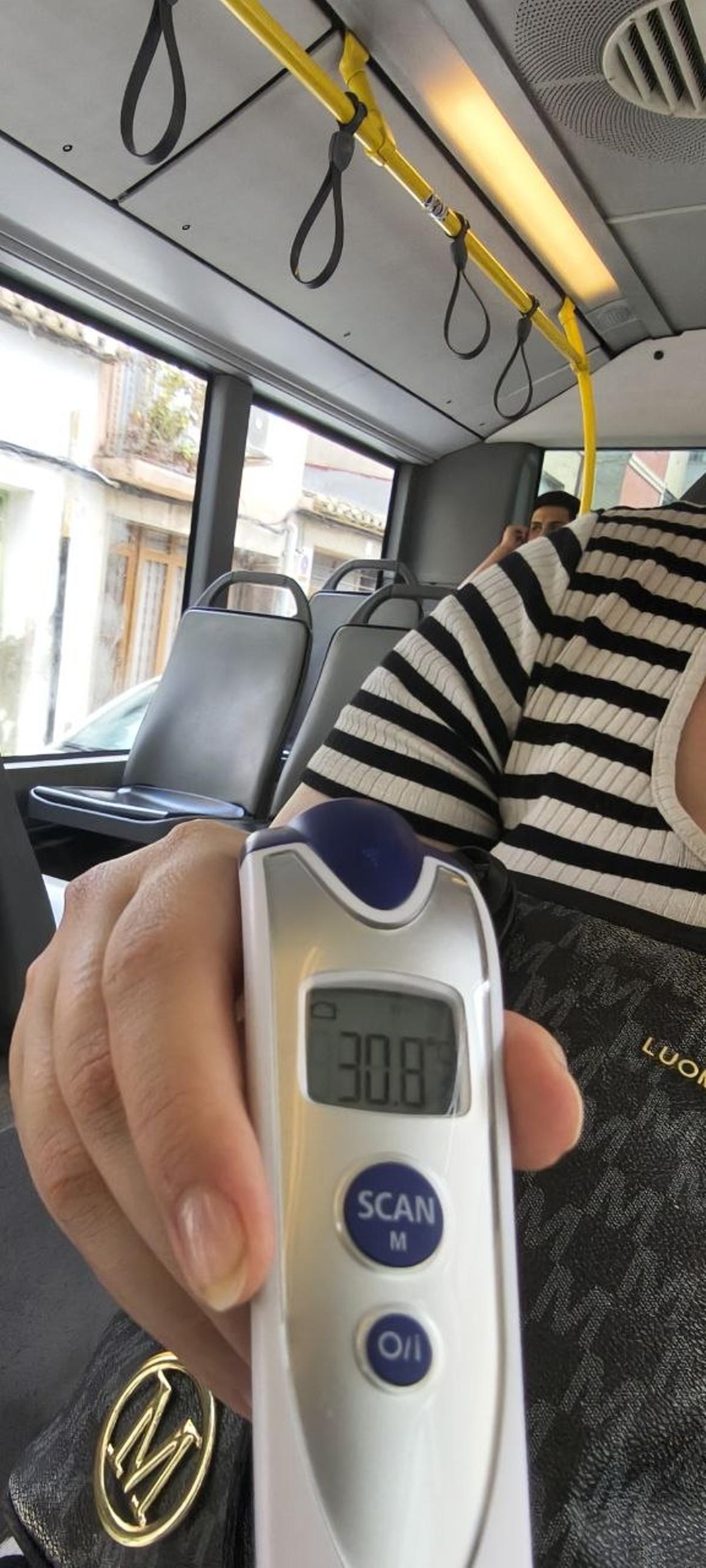 La temperatura ha alcanzado casi los 31ºC en el trayecto de este miércoles.