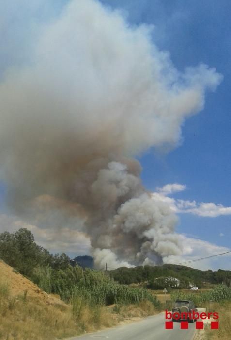 Incendi forestal a Blanes