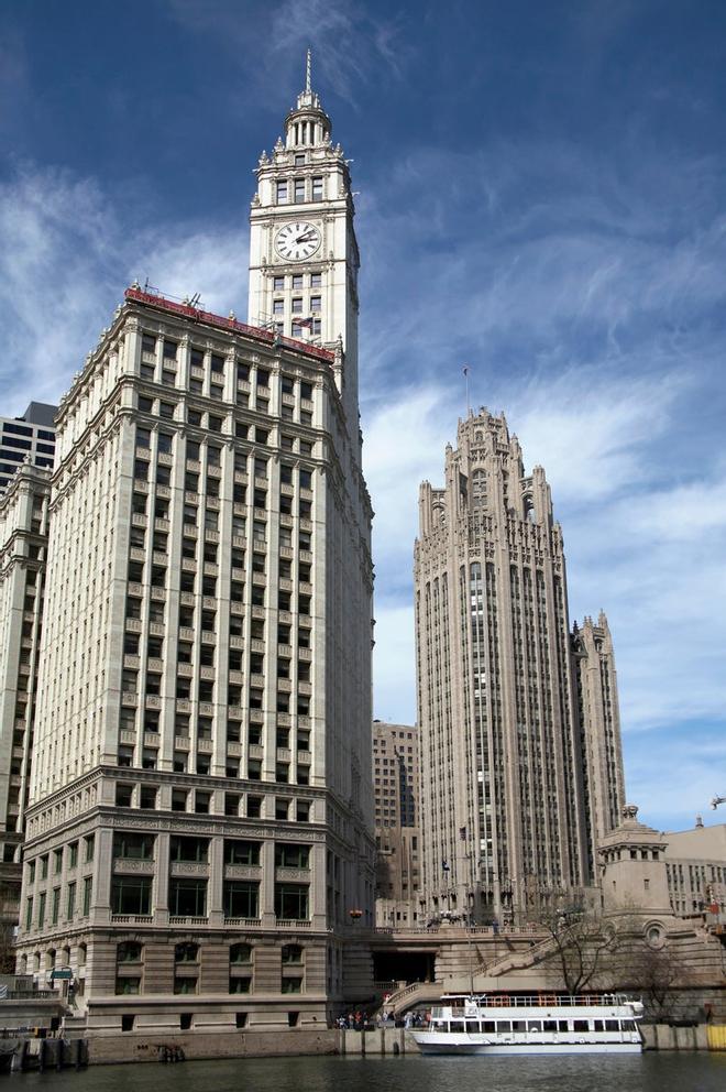Chicago Buildings - Wrigley and Tribune