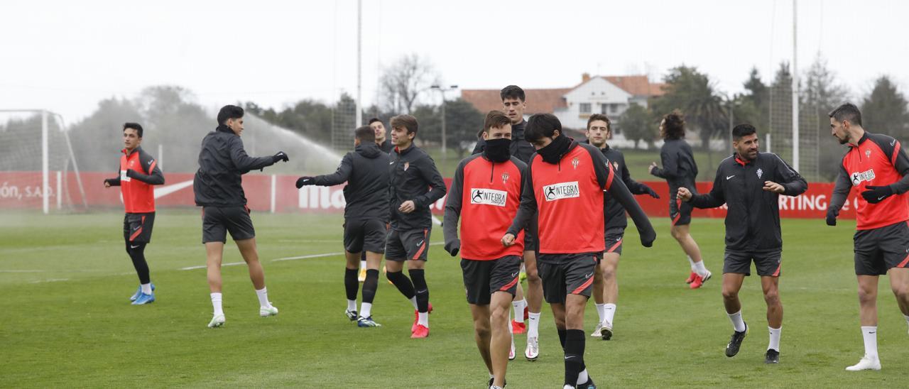 Entrenamiento del Sporting