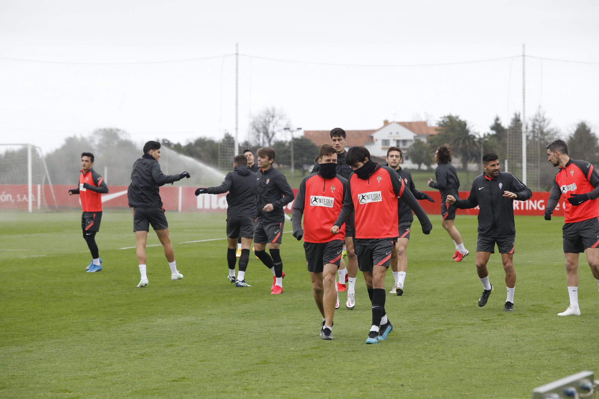 Entrenamiento del Sporting