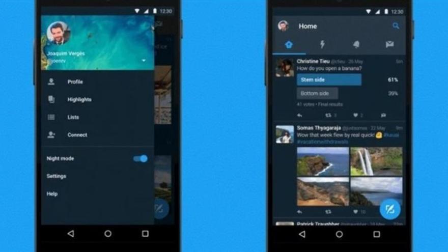 Twitter lanza el &#039;modo nocturno&#039; para proteger la vista