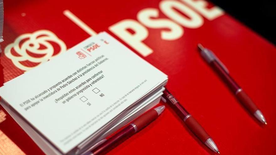 Las bases del PSOE ratifican el acuerdo con Ciudadanos